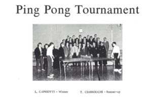 Student government bring back ping pong table.