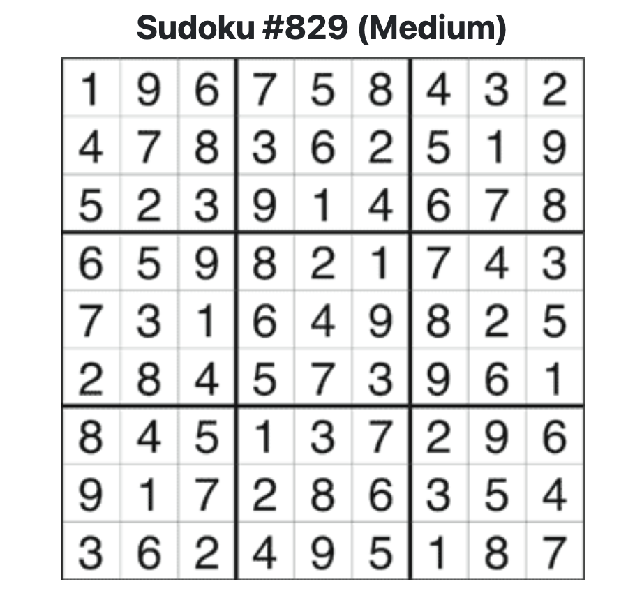 Prep News Sudoku Solution 5/10